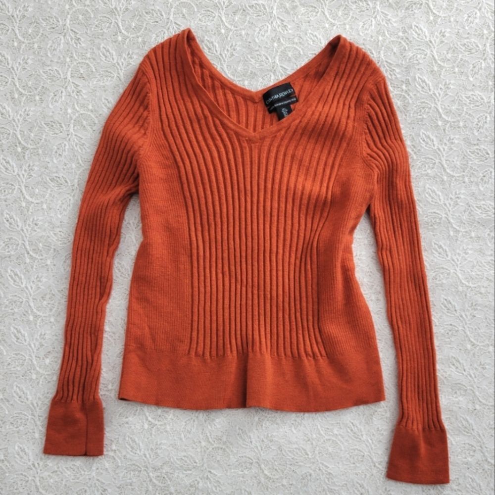 Cynthia Rowley Extrafine Merino Wool Sweater L